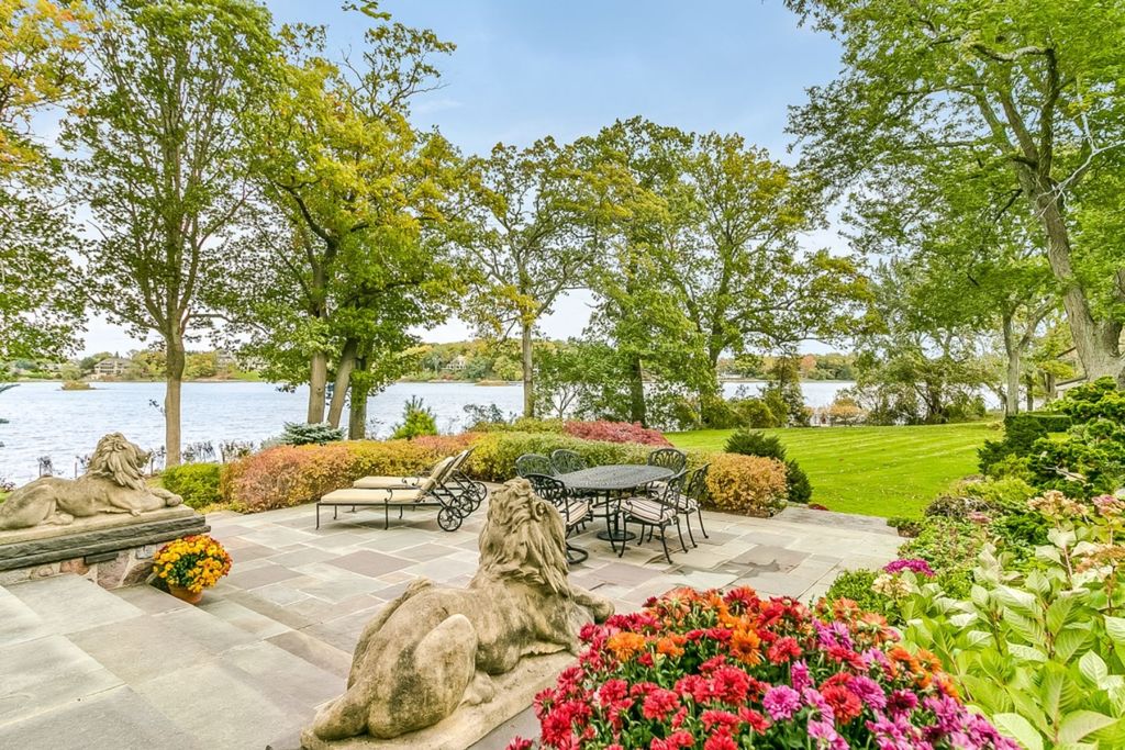 Grand Estate with Rich History, Stunning Stone Façade, and Breathtaking Lakefront Views in Bloomfield Hills, Michigan Offered at $9,999,000