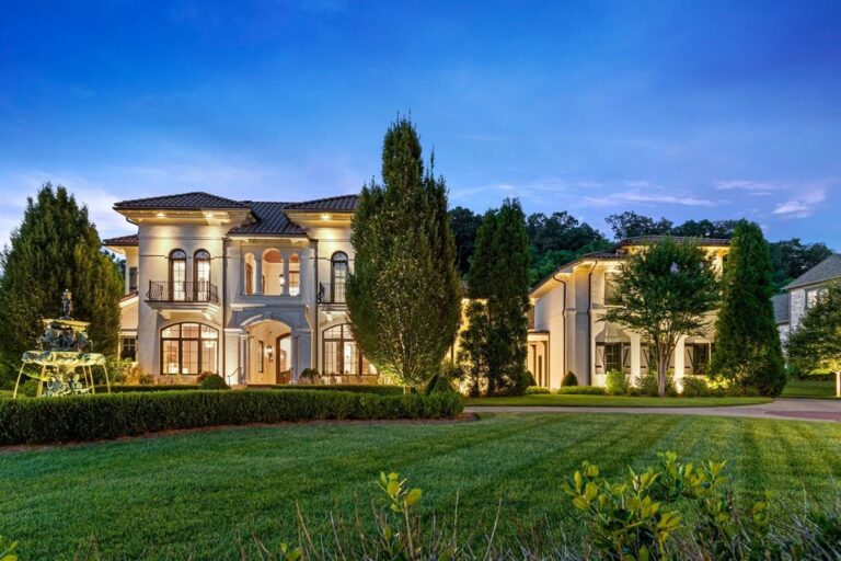 Mediterranean-Style Home with Modern Amenities in Brentwood, Tennessee Asking Price: $5.85M