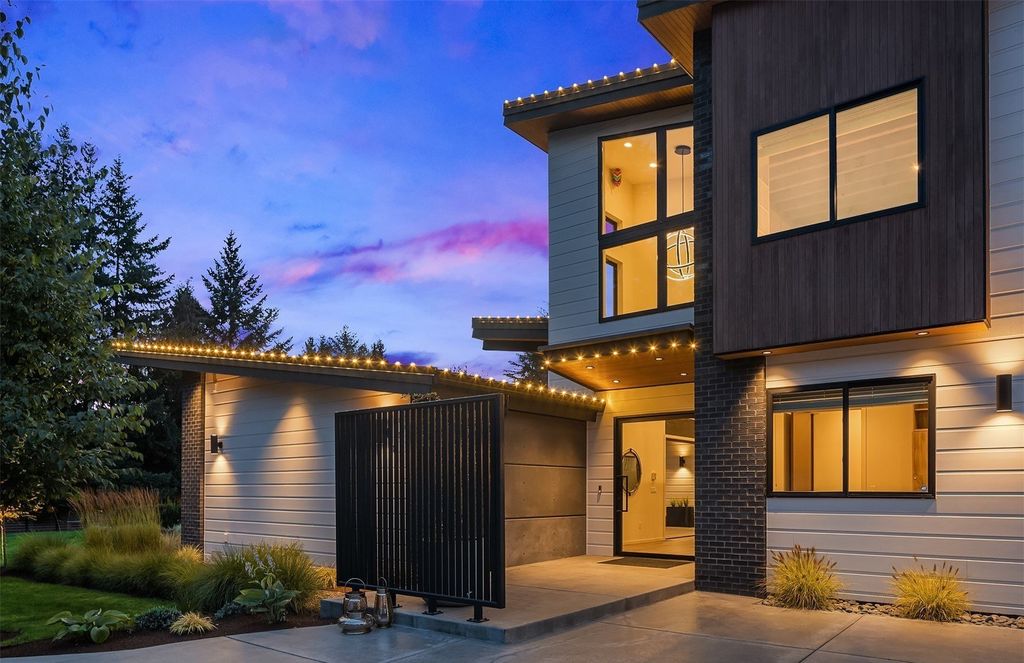 Mid-Century Inspired Marvel with Architectural and Dramatic Artistic Edge in Woodinville, Washington Listed for $3.799 Million