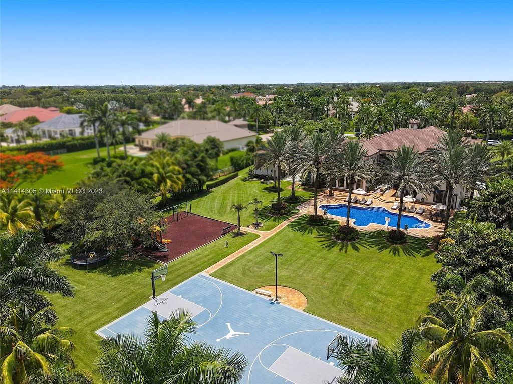 Experience the epitome of luxury living at 16745 Berkshire Court in Southwest Ranches, Florida. This prestigious residence, located in the sought-after Landmark Ranch Estates, offers 6 bedrooms, 8 bathrooms, and a sprawling 9,594 square feet of living space.