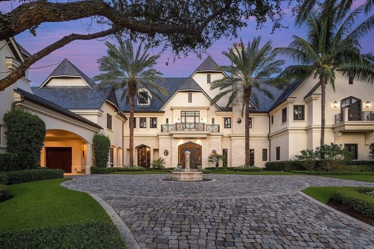 Prestigious Home featuring Modern French-Eclectic Architecture for $59.9 Million in Highland Beach, Florida