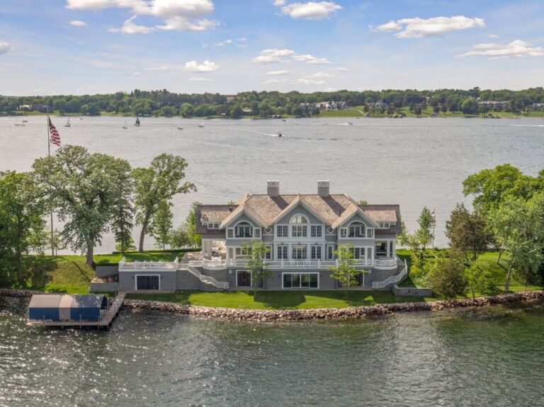 Spectacular Private Peninsula Estate with 1,700′ Frontage on Wayzata Bay, Minnesota – Listed at $14.75 Million