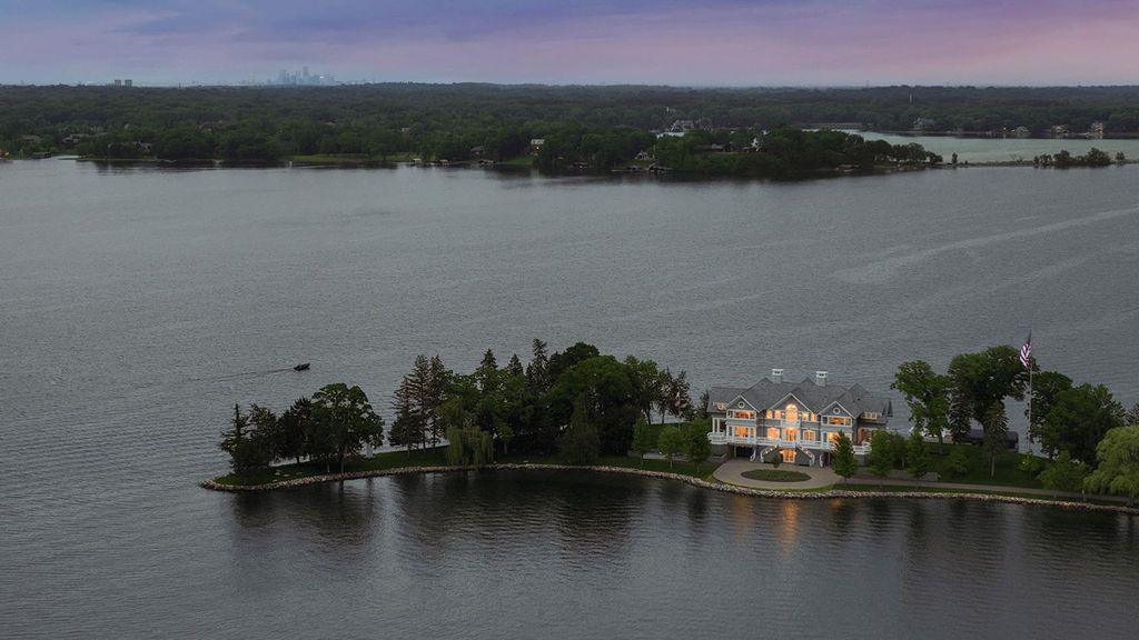 Spectacular Private Peninsula Estate with 1,700' Frontage on Wayzata Bay, Minnesota - Listed at $14.75 Million
