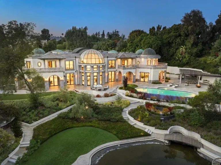 An Iconic World Class Holmby Hills Estate on 1.5 Acres of Park-like Grounds back on The Market for $39,995,000