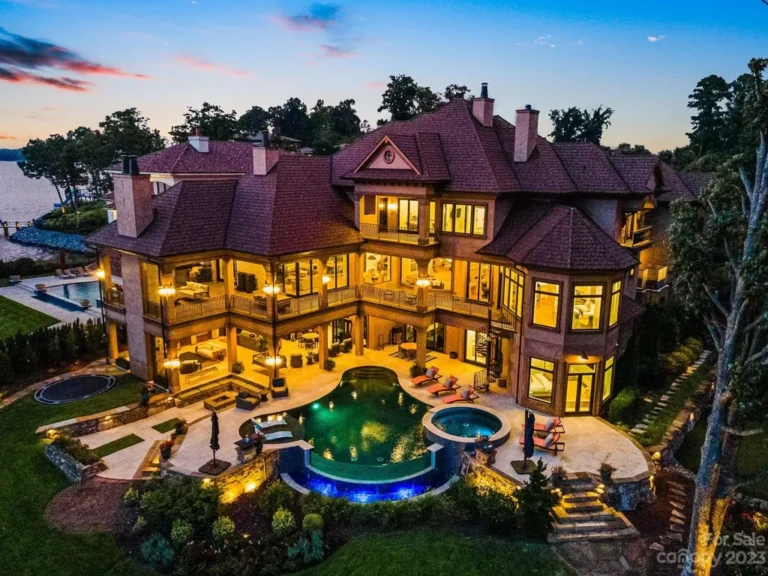 One of The Most Beautiful Homes on Lake Norman, North Carolina Back on The Market for $8,700,000