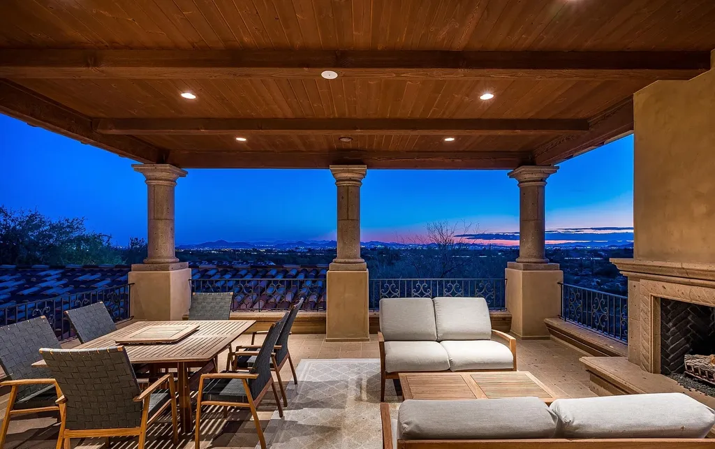 24546 North 91st Street Home in Scottsdale, Arizona. Discover the epitome of modern luxury at this renovated Modern Spanish estate in Prado Estates. Crafted by Mike Graham of American First Builders, the property showcases sweeping mountain and city views across its rare 4.7-acre lot.