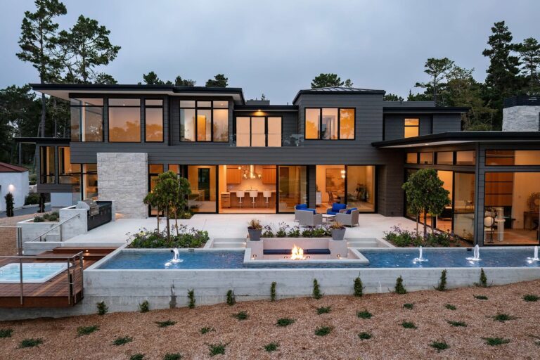 Striking Contemporary Masterpiece with Golf Course View in Pebble Beach Hits The Market for $9,950,000