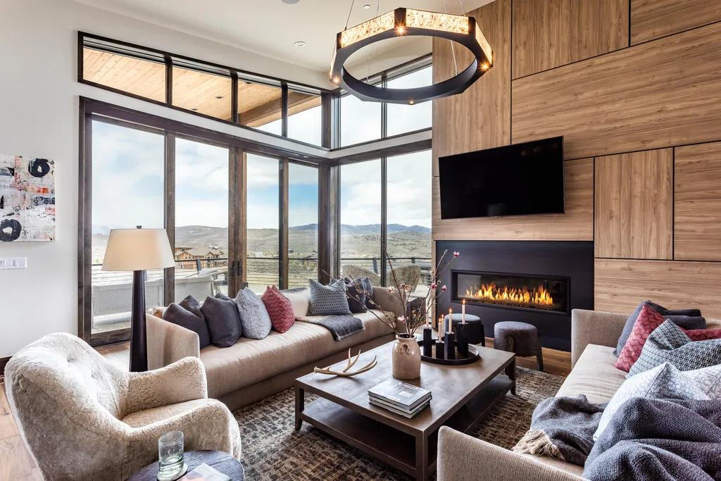 6110 E Blue Wing Loop Home in Kamas, Utah. Immerse yourself in the grandeur of Utah's natural beauty at 6110 E Blue Wing in Victory Ranch. This modern mountain home offers breathtaking 180° views of mountains, Deer Valley ski resort, and rock cliffs from every room.
