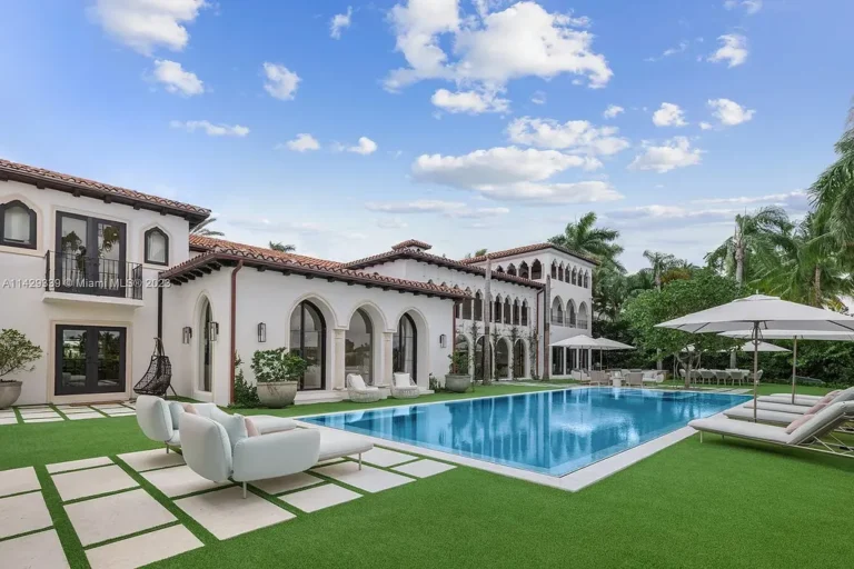 Luxurious Spanish Contemporary Estate with Modern Elegance in Miami Beach Asks for $42,500,000