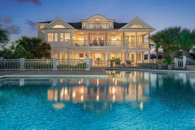 Exquisite Oceanfront Estate with Private Beach Access at Wrightsville Beach Asks for $12,000,000