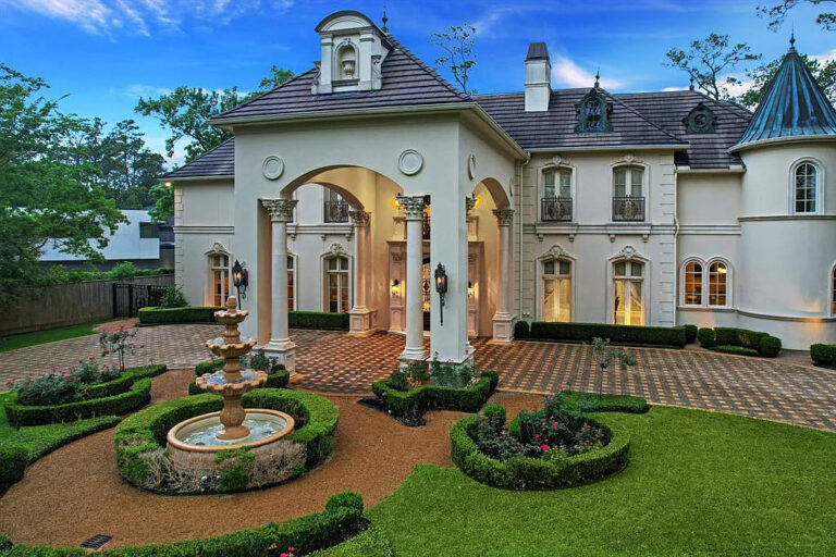 Enduring Elegance Unveiled: 5-Bed French Home in Houston at Hunter’s Creek Village Priced at $6,395,000