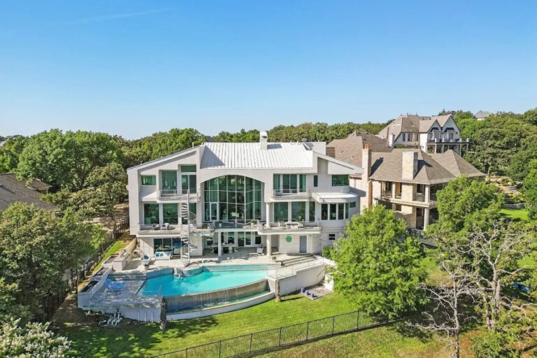 Extravagant Lakefront Living at its Finest: An Ultra Modern Home in Highland Village, TX Listed at $3,700,000