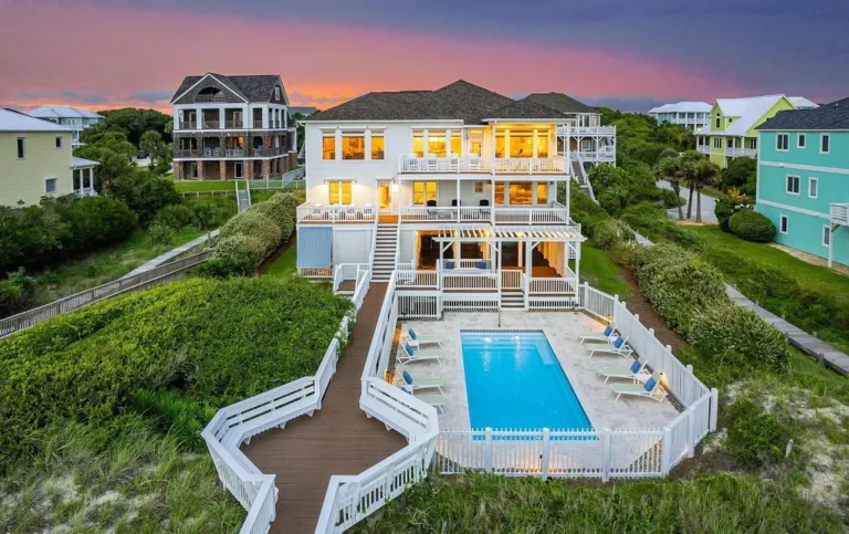 Coastal Elegance: Oceanfront Oasis with Pool in Dolphin Ridge, North Carolina Listed at $3,775,000