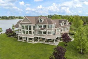Astonishing Water Bifurcation Setting Exquisite Home with Unparalleled Views in Cheboygan Michigan Asking 7.45 Million 1