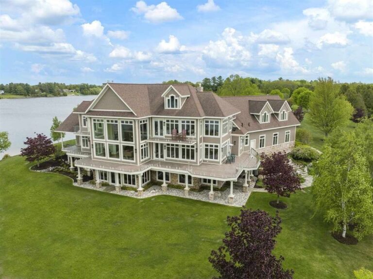 Astonishing Water Bifurcation Setting: Exquisite Home with Unparalleled Views in Cheboygan, Michigan Asking $7.45 Million
