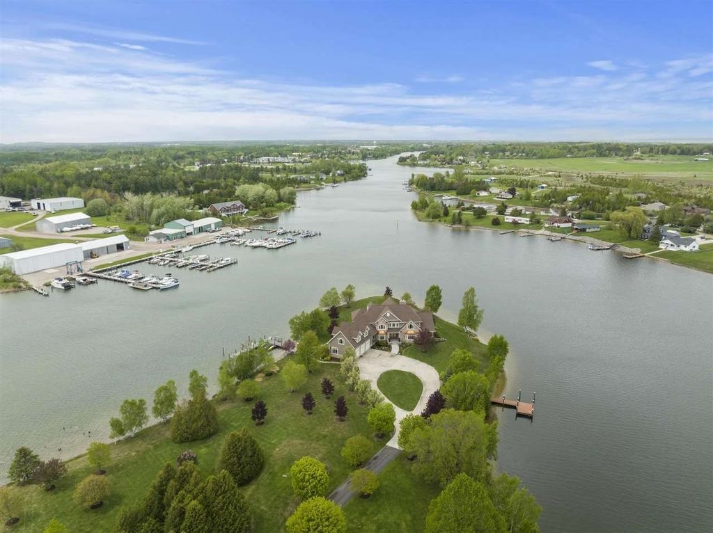 Astonishing Water Bifurcation Setting: Exquisite Home with Unparalleled Views in Cheboygan, Michigan Asking $7.45 Million