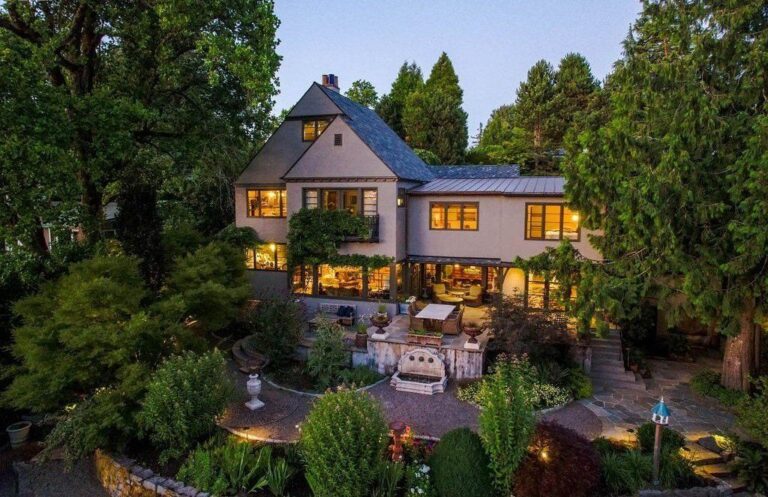 Captivating English Sundeleaf Home: Sundrenched Views and Lush Gardens in Portland, Oregon Listed at $3.75 Million