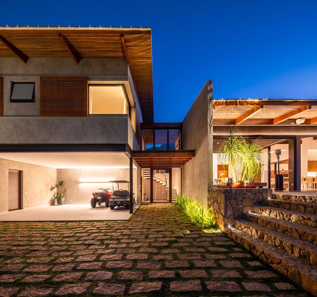 FA House Blend of Functionality and Warmth Design by Rocco Arquitetos