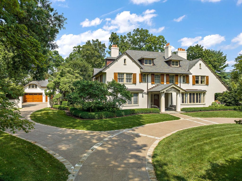 Harmonizing Timeless Charm with Modern Elegance: A French Tudor Masterpiece in Sewickley, Pennsylvania, Offered at $4.75 Million