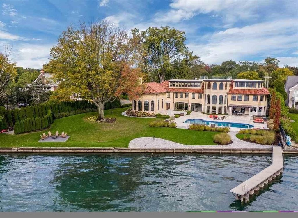 Lakeside Oasis: Preserving Elegance by Architect Robert O. Derrick in Grosse Pointe Park, Michigan Priced at $6.4 Million