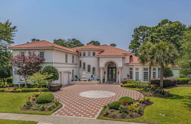 Spectacular Custom Lakefront Home in Myrtle Beach, South Carolina Listed at $2.7 Million