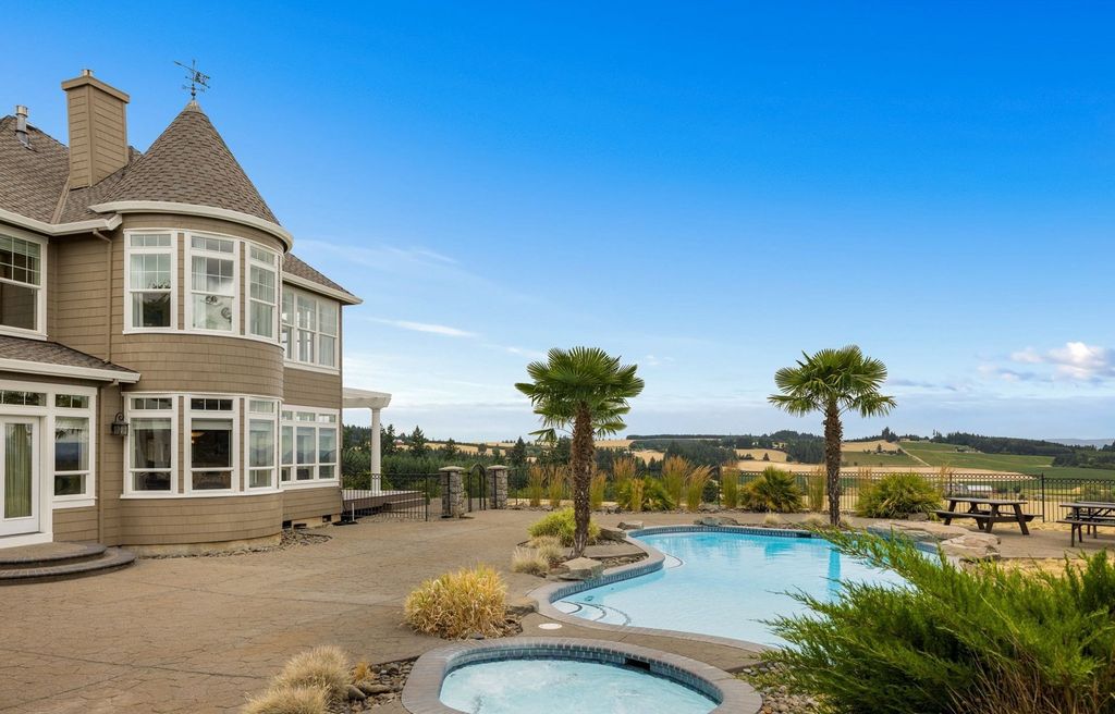 Tranquil Dream Home with Panoramic Mountain Views in Cornelius, Oregon Priced at $6.995 Million