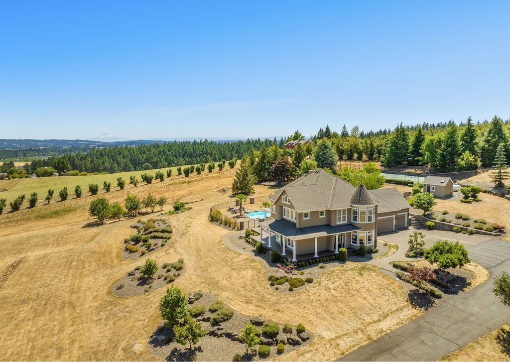 Tranquil Dream Home with Panoramic Mountain Views in Cornelius, Oregon Priced at $6.995 Million
