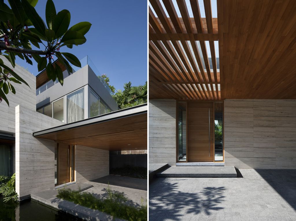 Travertine Dream House in Singpore by Wallflower Architecture + Design