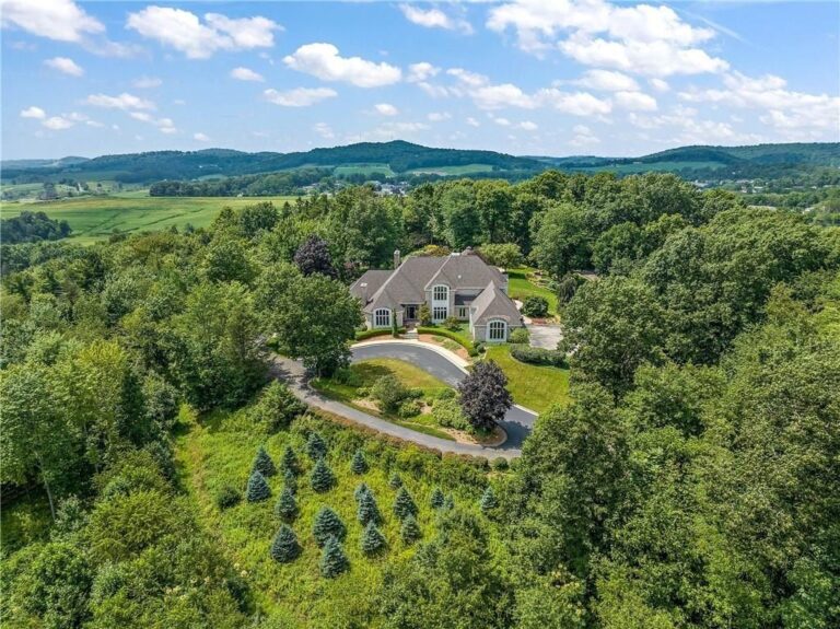 Unparalleled Tranquility: Secluded Estate with Luxurious Features on 20 Acres in Indiana, Pennsylvania Priced at $3 Million