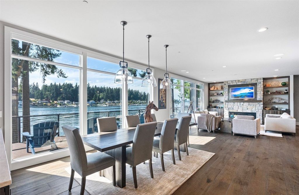 Waterfront Haven with Private Dock and Mountain Views in Gig Harbor, Washington Priced at $5.95 Million