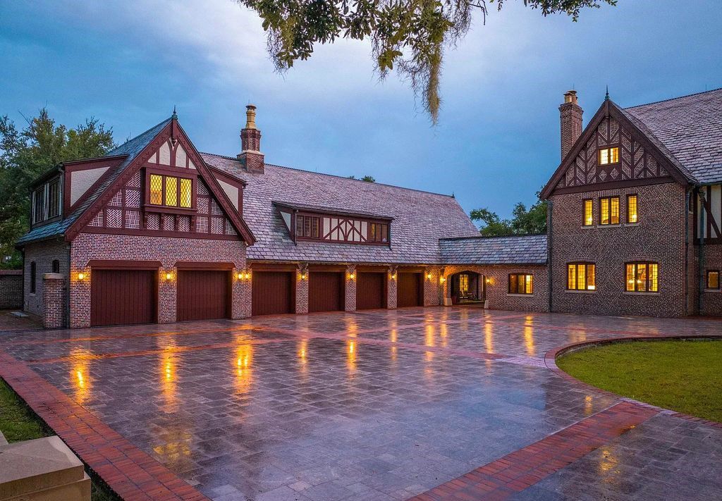 Experience the grandeur of the Roaring Twenties at 3730 Richmond St in Jacksonville, Florida. This Tudor Revival estate, listed on the National Historic Register and featured in six movies, has been meticulously renovated to showcase old-world craftsmanship and exquisite attention to detail.