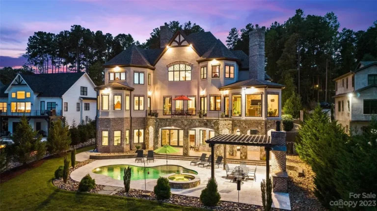 Stunning Waterfront Home on Lake Norman with Private Dock and Pool for Sale at $3,650,000