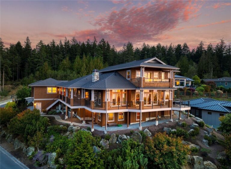 Anacortes, Washington: Majestic Hilltop Residence with Breathtaking Bay and Island Views Offered at $2.189 Million