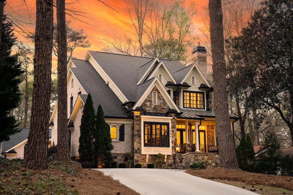 At $2.495 Million, Atlanta, Georgia Home Showcases a Timeless Blend of Stone, Brick, and Enchanting Shingled Gables