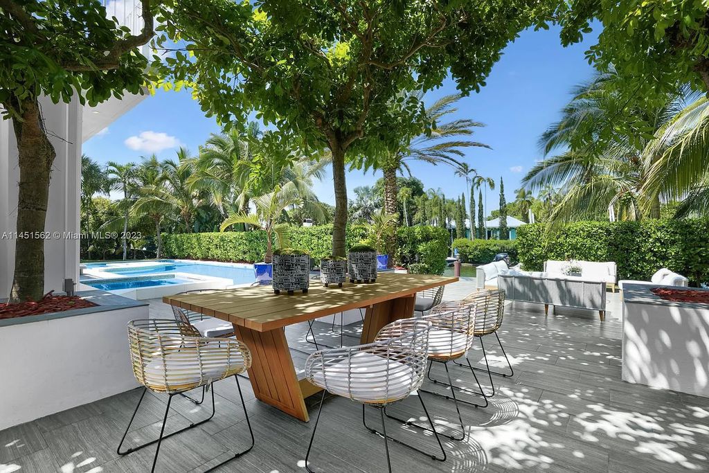 Welcome to Casa Aqua, a luxurious waterfront haven in Miami's exclusive Bay Point community. Boasting 120 feet of water frontage with a dock and boat lift, this 7-bedroom, 7-bathroom residence offers the ultimate boater's dream.