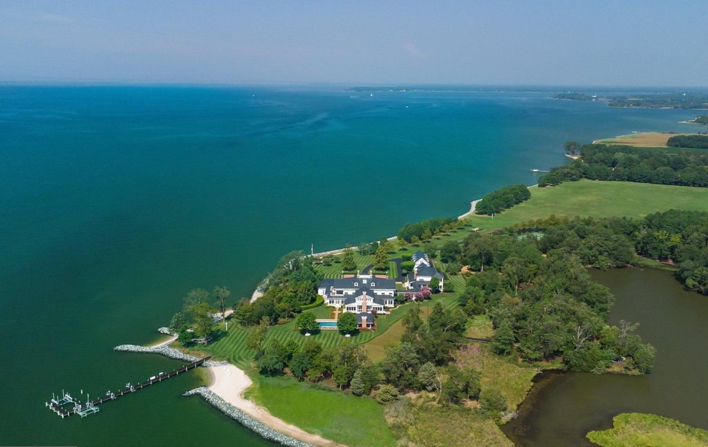 Cecilia's Point: A Magnificently Resplendent and Captivating Estate in Trappe, Maryland, Offered at $14.5 Million