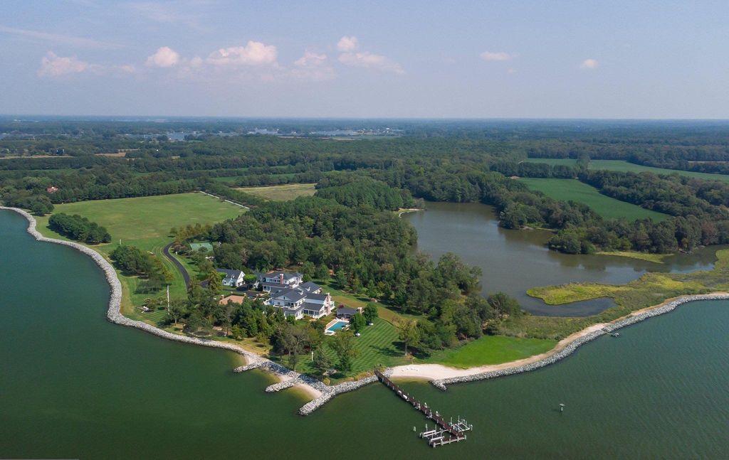 Cecilia's Point: A Magnificently Resplendent and Captivating Estate in Trappe, Maryland, Offered at $14.5 Million