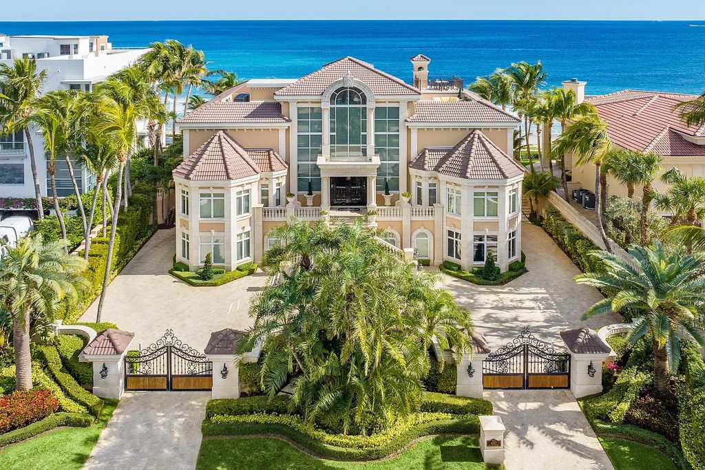 Imagine waking up to a stretch of your own private beach along the east coast of the renowned luxury destination of Florida. This sandy oasis spans over half an acre and offers an unparalleled coastal living experience, located 4217 S Ocean Blvd, Highland Beach, FL