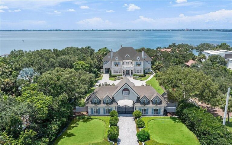 Dream Estate with centuries-old French Chateau Style Gem is Offering $5.6 Million in Indialantic, Florida