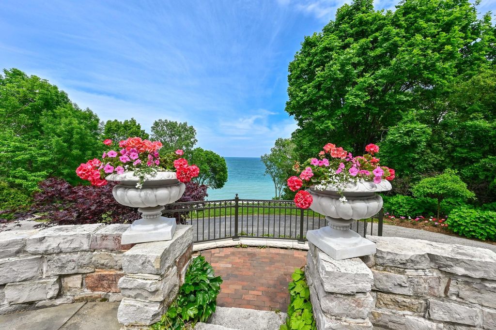 Enchanting Tudor-Style Residence with Breathtaking Lake Michigan Views in Wisconsin for $2.95 Million