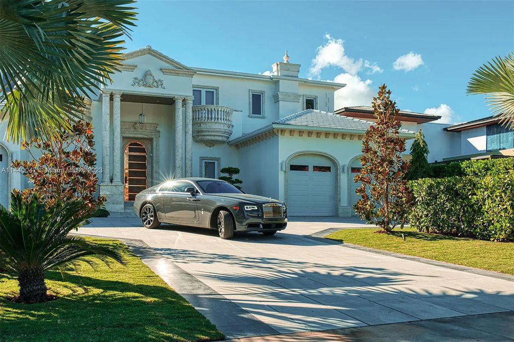 Welcome to the epitome of luxury living at 630 Golden Beach Drive in prestigious Golden Beach, Florida. This custom-built, 7-bedroom, 9-bathroom masterpiece boasts 8,541 square feet of pure opulence. Crafted with European materials, it features 100 feet of waterfront, a chef's kitchen, home theater, saltwater pool, and jacuzzi.