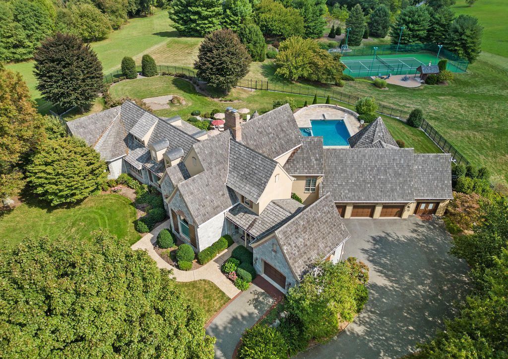 Exceptional 18-Acre Estate in Lauxmont Farms: Luxury Living with River Views in Wrightsville, Pennsylvania for $3,495 Million