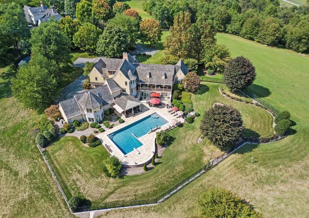 Exceptional 18-Acre Estate in Lauxmont Farms: Luxury Living with River Views in Wrightsville, Pennsylvania for $3,495 Million