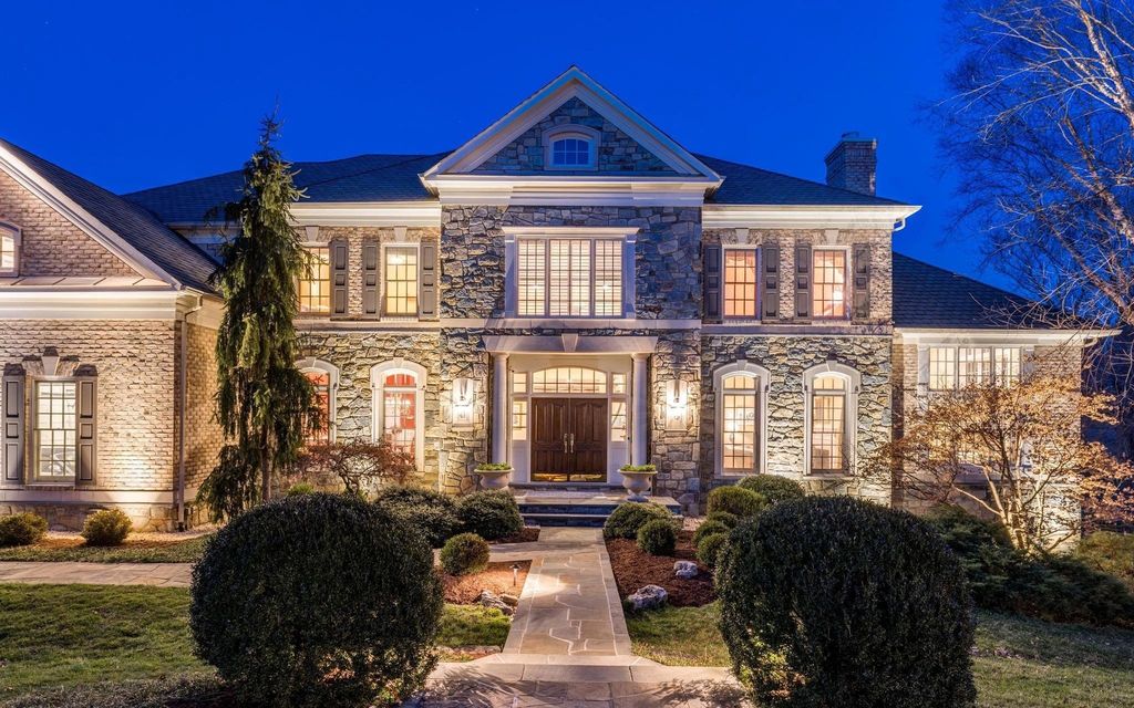 Great Falls, Virginia Estate with Captivating Grounds and Stunning Hardscaping, Asking $3.2 Million