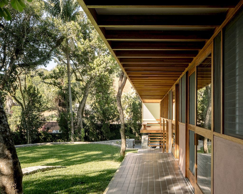 House of the Circular Terraces, nestled in tranquil valley by Denis Joelsons