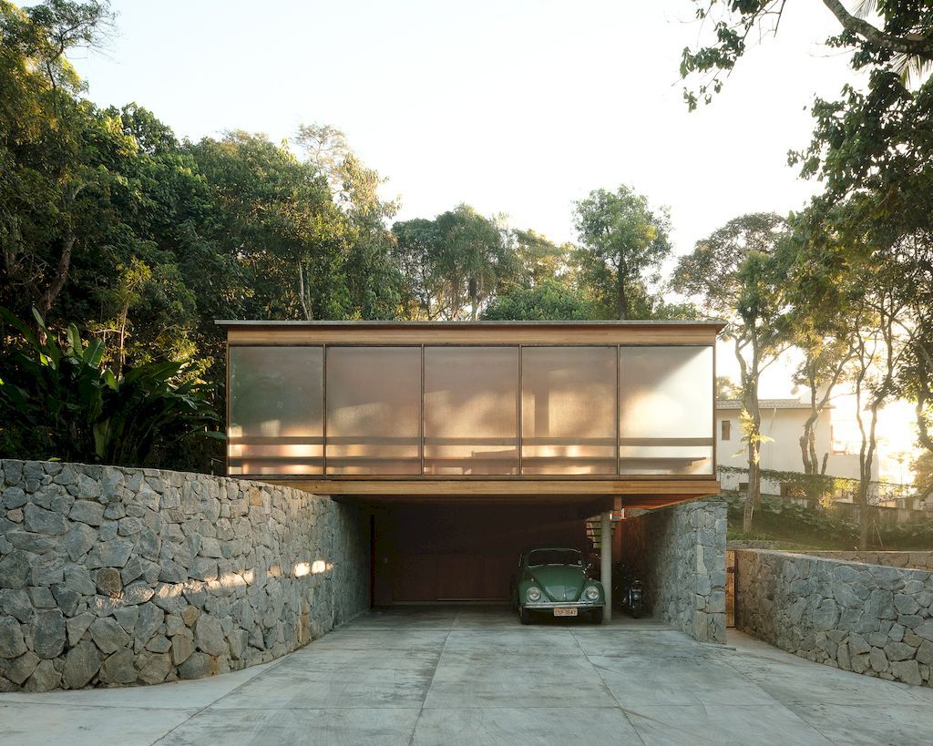 House of the Circular Terraces, nestled in tranquil valley by Denis Joelsons