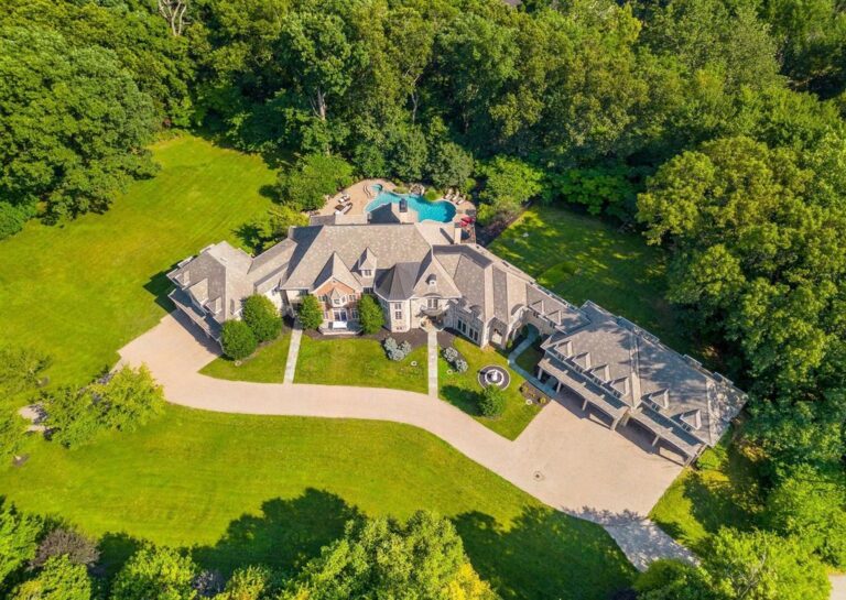 Lafayette Hill Pennsylvania Gem Stone Home With Exceptional   Lafayette Hill Pennsylvania Gem Stone Home With Exceptional Craftsmanship Listed For 3.45 Million 2 768x545 