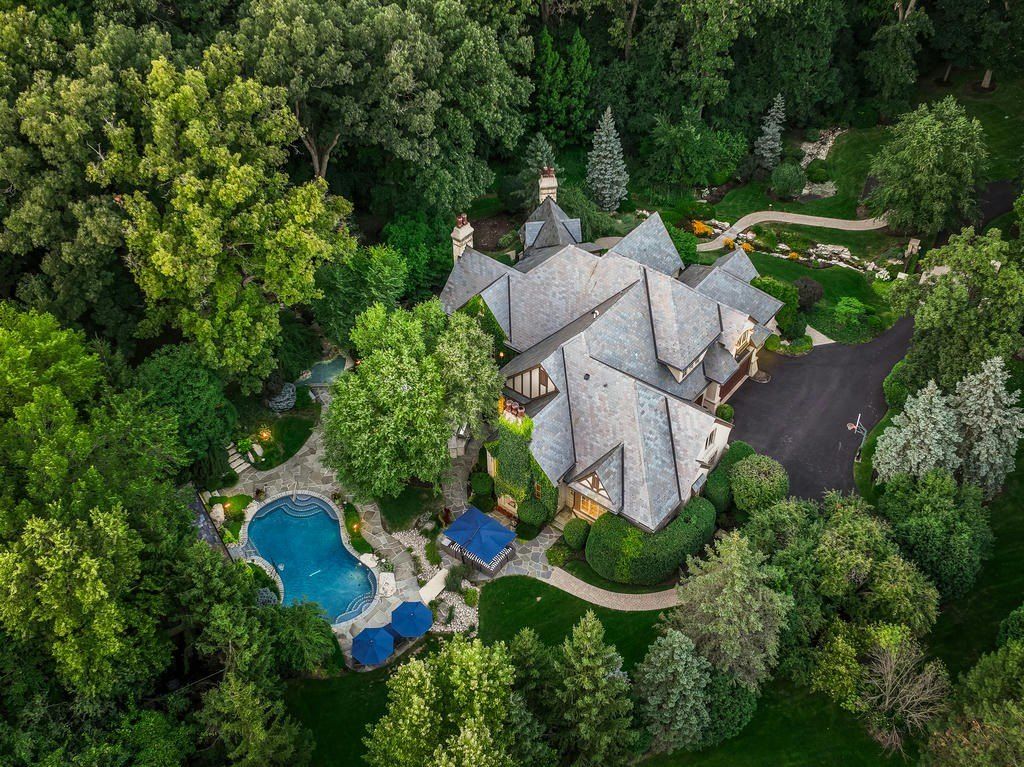 Luxurious Home Offers Ultimate Privacy and Seclusion in St. Charles, Illinois for $2.65 Million