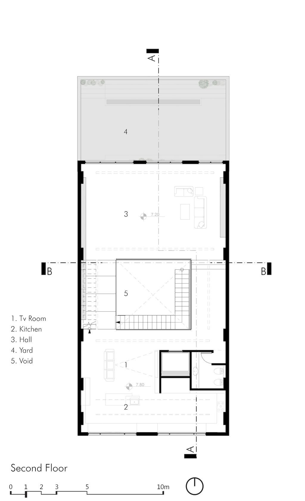 Outside-in House with Harmonious Space Connection by MA Office