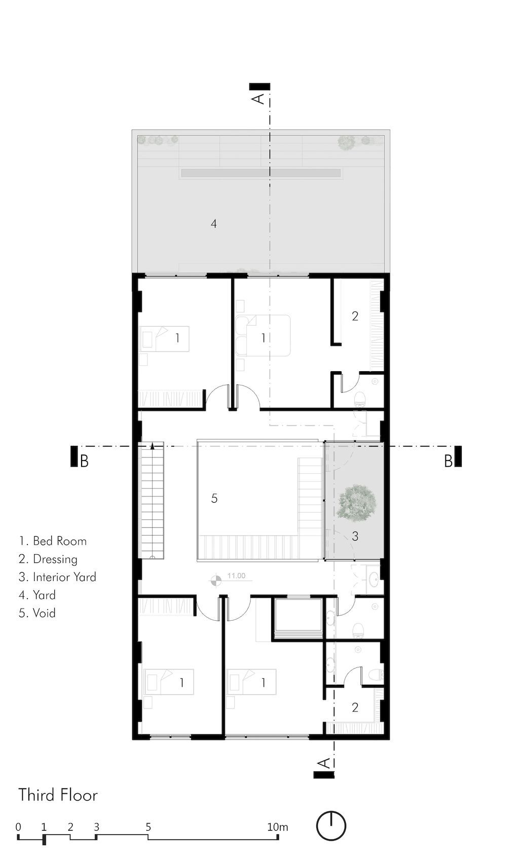 Outside-in House with Harmonious Space Connection by MA Office